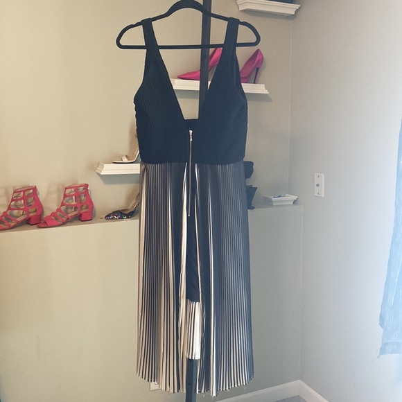 Nicholas Black Deep V Pleated Chiffon - Picture 6 of 9